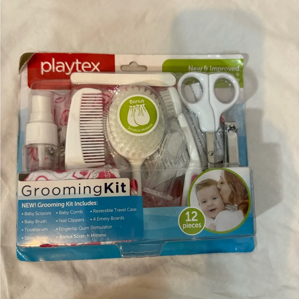 Playtex 6pc Healthcare and Grooming Kit - Blue and White